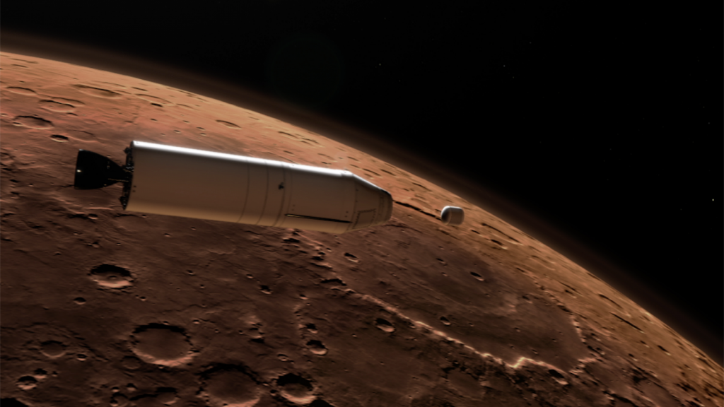 NASA - Mars 2020 - Mars Ascent Vehicle Deploying Sample Container in Orbit